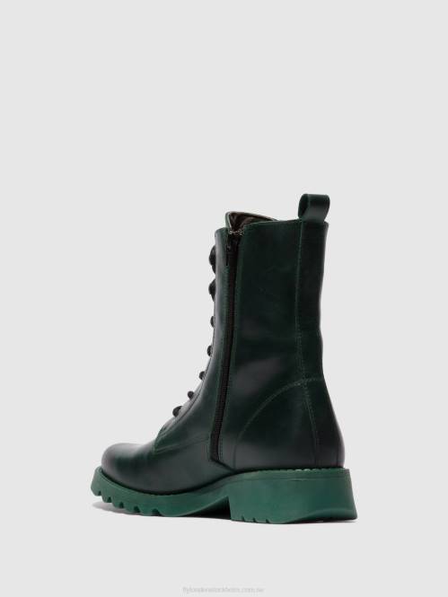 ankelboots med snörning reid893 kvinnor Fly London 2T0292 bensin (bensin sula)