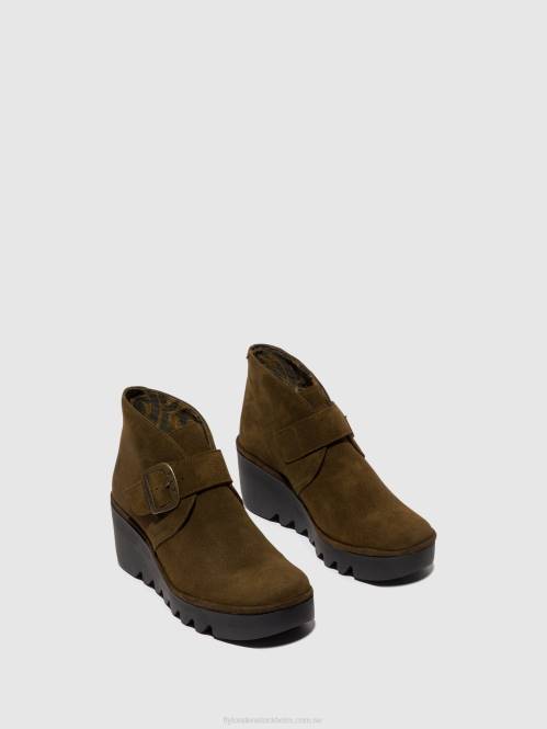 ankelboots med spänne birt397 kvinnor Fly London 2T02153 slam