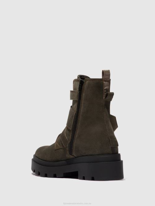 ankelboots med spänne jeda817 kvinnor Fly London 2T02156 grå