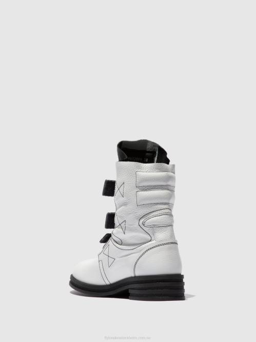ankelboots med spänne kiff682 kvinnor Fly London 2T02239 rio vit