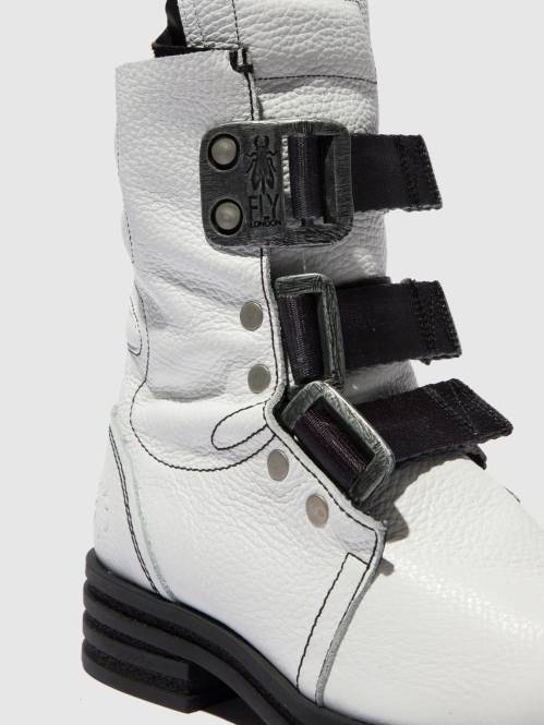 ankelboots med spänne kiff682 kvinnor Fly London 2T02239 rio vit