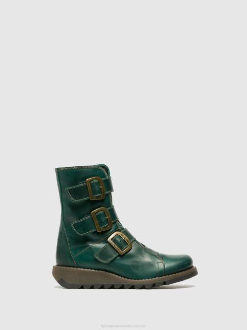 ankelboots med spänne scop110 kvinnor Fly London 2T02264 bensin