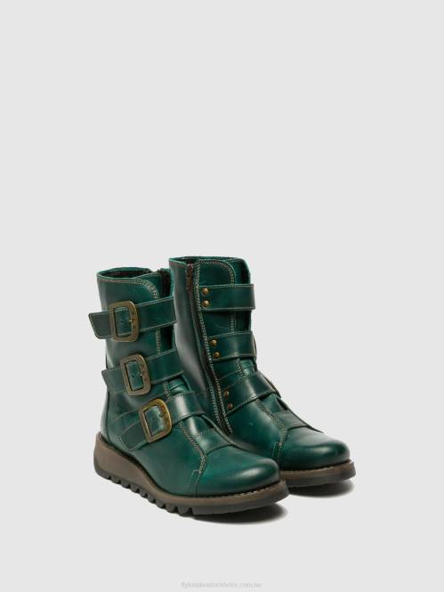 ankelboots med spänne scop110 kvinnor Fly London 2T02264 bensin