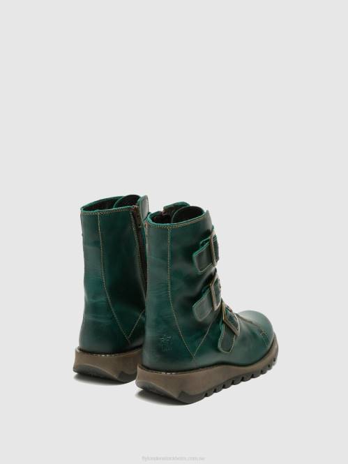 ankelboots med spänne scop110 kvinnor Fly London 2T02264 bensin