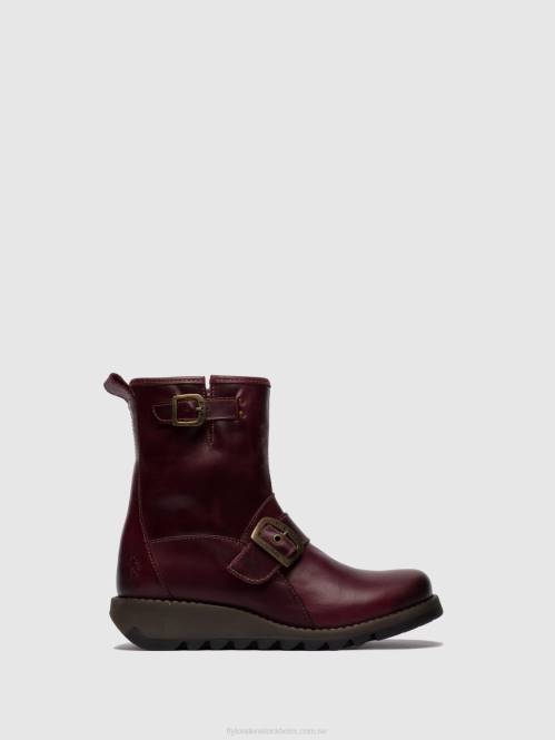 ankelboots med spänne sino525 kvinnor Fly London 2T02262 lila