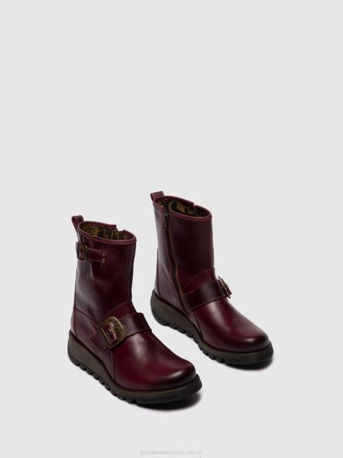 ankelboots med spänne sino525 kvinnor Fly London 2T02262 lila
