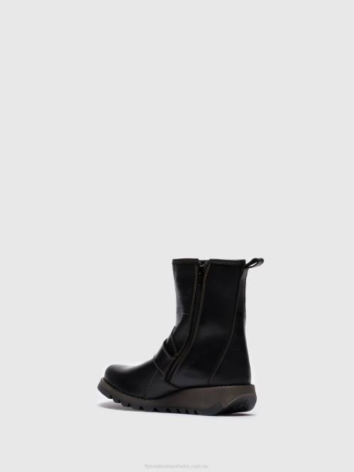ankelboots med spänne sino525 kvinnor Fly London 2T02282 svart