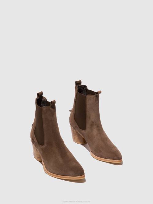 chelsea ankelboots aden824 kvinnor Fly London 2T02234 mocka buffel