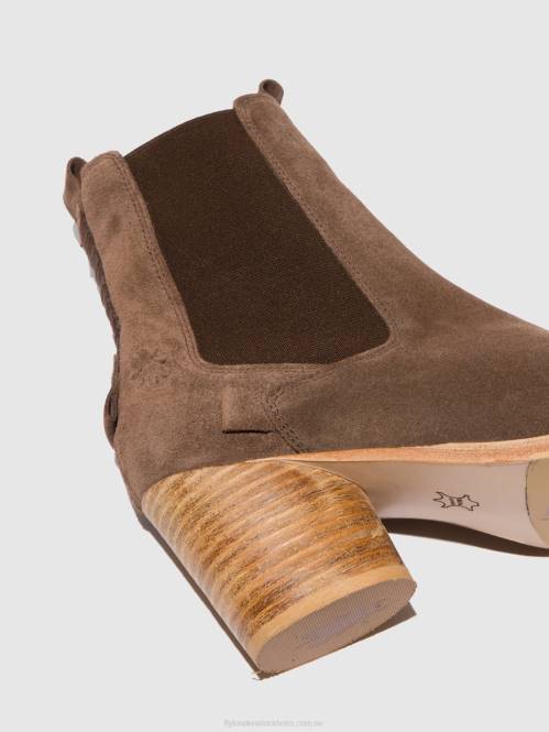 chelsea ankelboots aden824 kvinnor Fly London 2T02234 mocka buffel