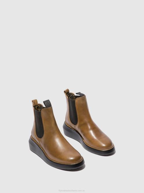 chelsea ankelboots bety502 kvinnor Fly London 2T02233 matta kamel