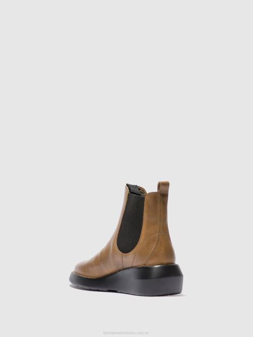 chelsea ankelboots bety502 kvinnor Fly London 2T02233 matta kamel