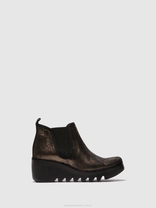 chelsea ankelboots byne349 kvinnor Fly London 2T02154 grafit