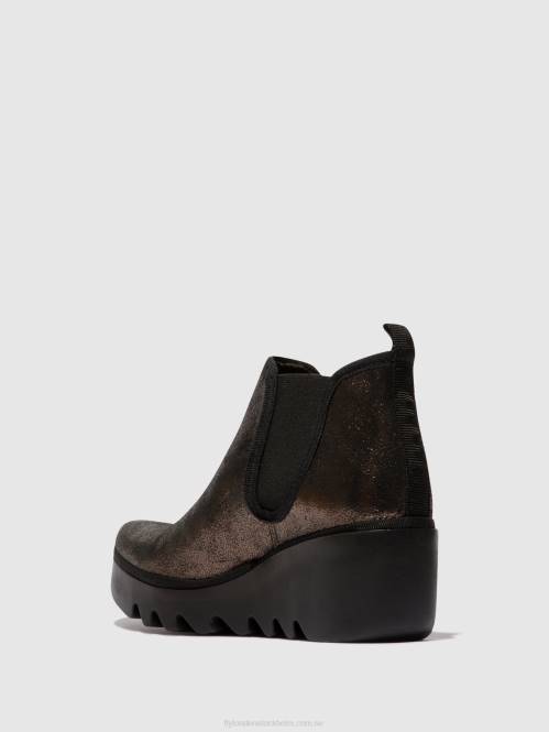 chelsea ankelboots byne349 kvinnor Fly London 2T02154 grafit