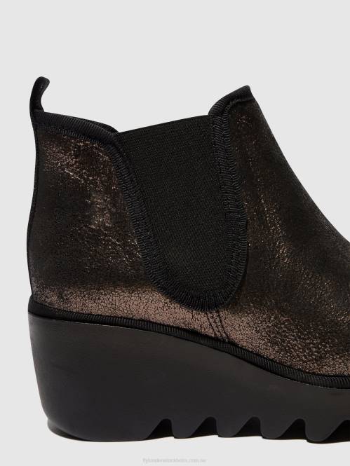 chelsea ankelboots byne349 kvinnor Fly London 2T02154 grafit