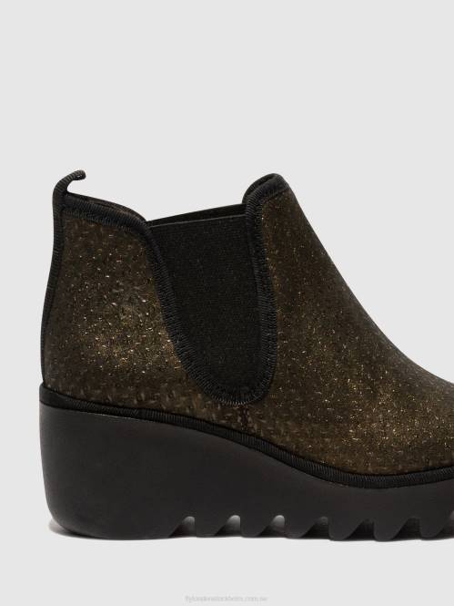 chelsea ankelboots byne349 kvinnor Fly London 2T0225 olivpiggar