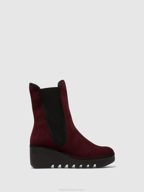 chelsea ankelboots byro395 kvinnor Fly London 2T02142 vin