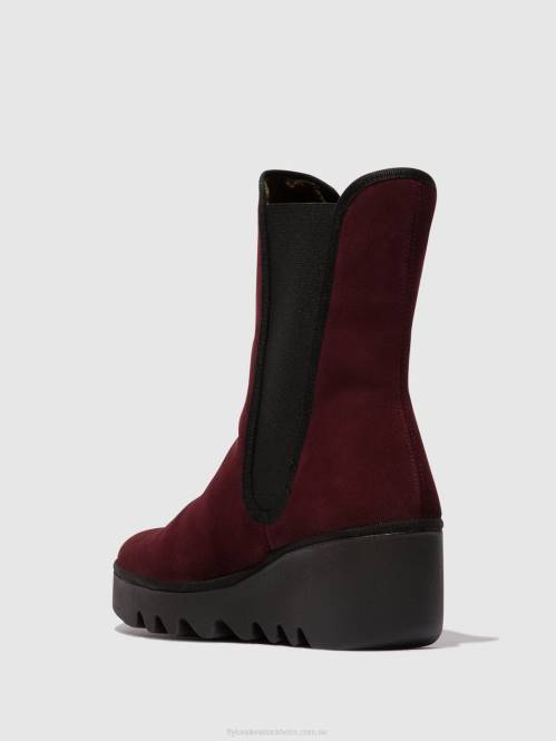 chelsea ankelboots byro395 kvinnor Fly London 2T02142 vin