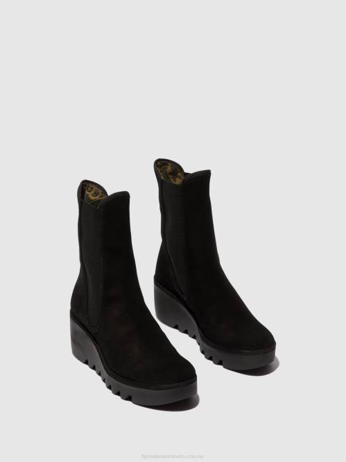 chelsea ankelboots byro395 kvinnor Fly London 2T02145 svart