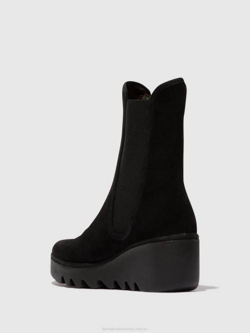 chelsea ankelboots byro395 kvinnor Fly London 2T02145 svart