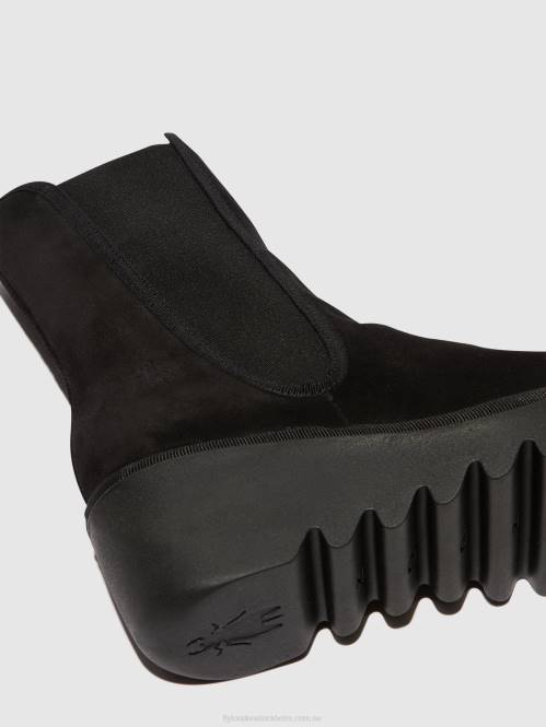 chelsea ankelboots byro395 kvinnor Fly London 2T02145 svart