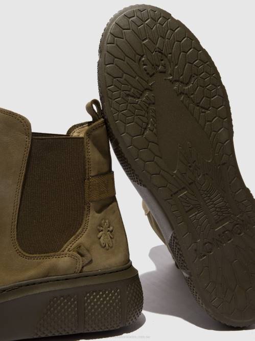 chelsea ankelboots ebbe479 kvinnor Fly London 2T02228 sorano militär