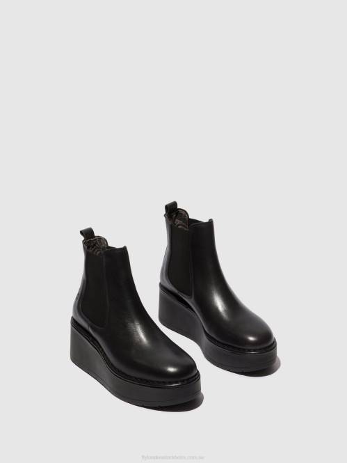 chelsea ankelboots hama238 kvinnor Fly London 2T02138 svart