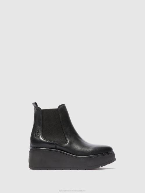 chelsea ankelboots hama238 kvinnor Fly London 2T02225 verona svart