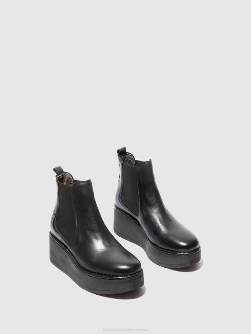 chelsea ankelboots hama238 kvinnor Fly London 2T02225 verona svart