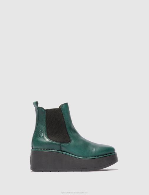 chelsea ankelboots hama238 kvinnor Fly London 2T02226 verona grön skog