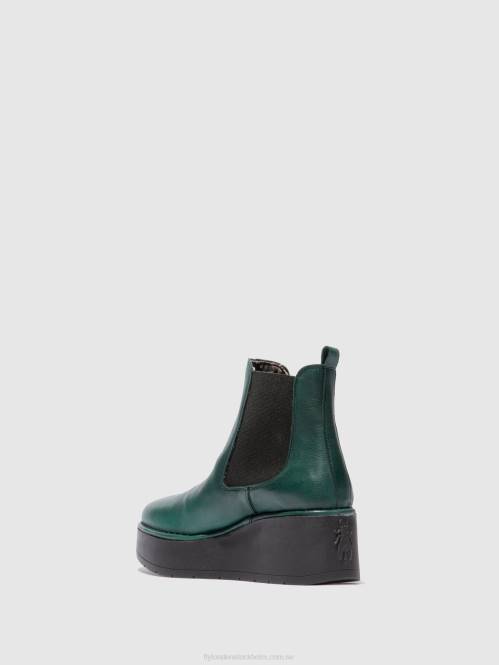 chelsea ankelboots hama238 kvinnor Fly London 2T02226 verona grön skog