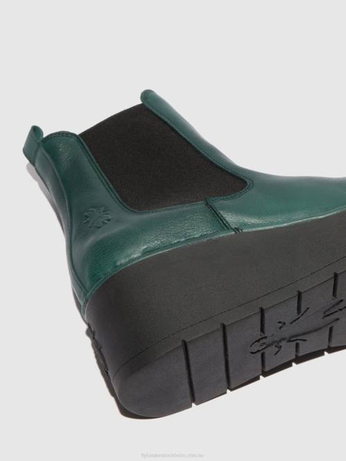 chelsea ankelboots hama238 kvinnor Fly London 2T02226 verona grön skog