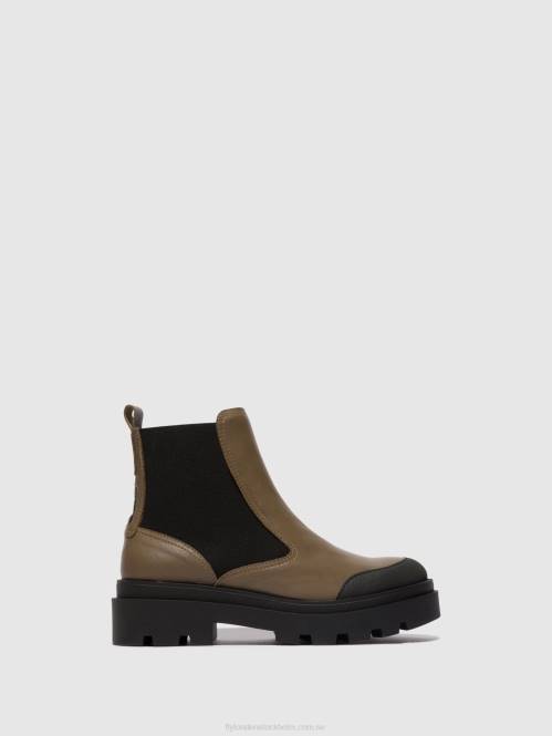 chelsea ankelboots jeba879 kvinnor Fly London 2T02133 taupe