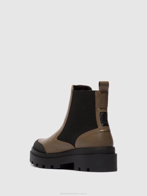 chelsea ankelboots jeba879 kvinnor Fly London 2T02133 taupe