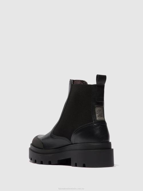 chelsea ankelboots jeba879 kvinnor Fly London 2T02141 svart