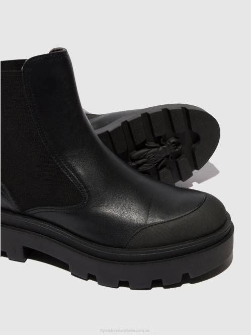 chelsea ankelboots jeba879 kvinnor Fly London 2T02141 svart