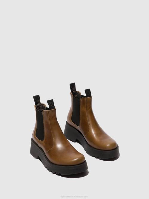 chelsea ankelboots medi789 kvinnor Fly London 2T02135 kamel