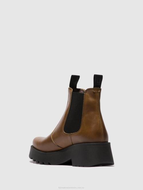 chelsea ankelboots medi789 kvinnor Fly London 2T02135 kamel
