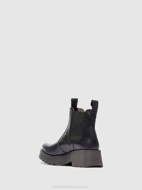 chelsea ankelboots medi789 kvinnor Fly London 2T02221 matta svart