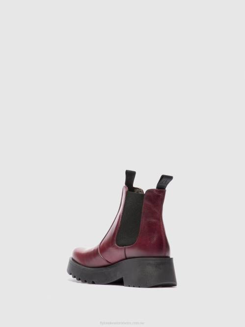 chelsea ankelboots medi789 kvinnor Fly London 2T02223 matta lila