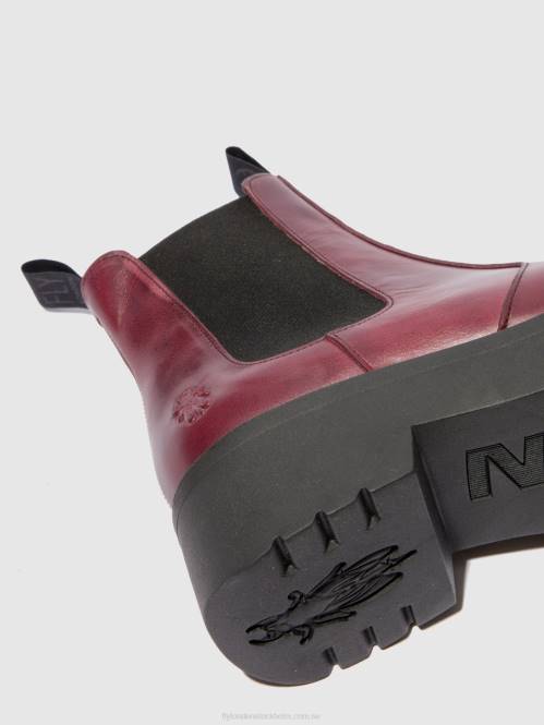 chelsea ankelboots medi789 kvinnor Fly London 2T02223 matta lila