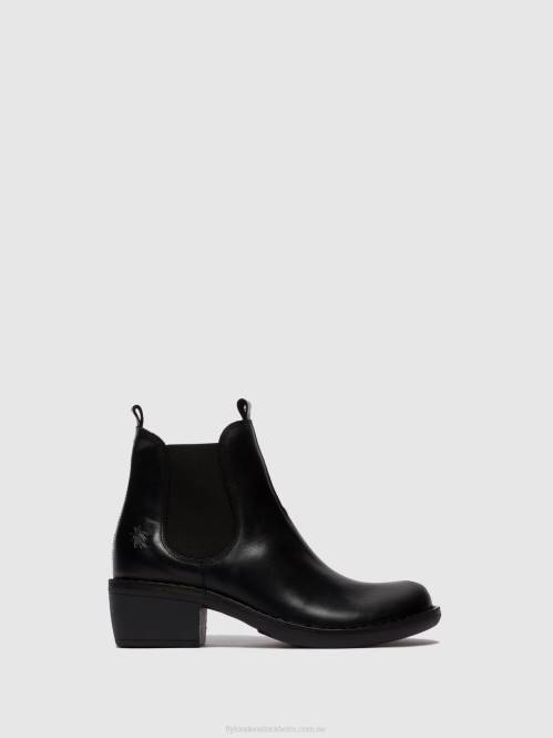 chelsea ankelboots meme030 kvinnor Fly London 2T02255 matta svart