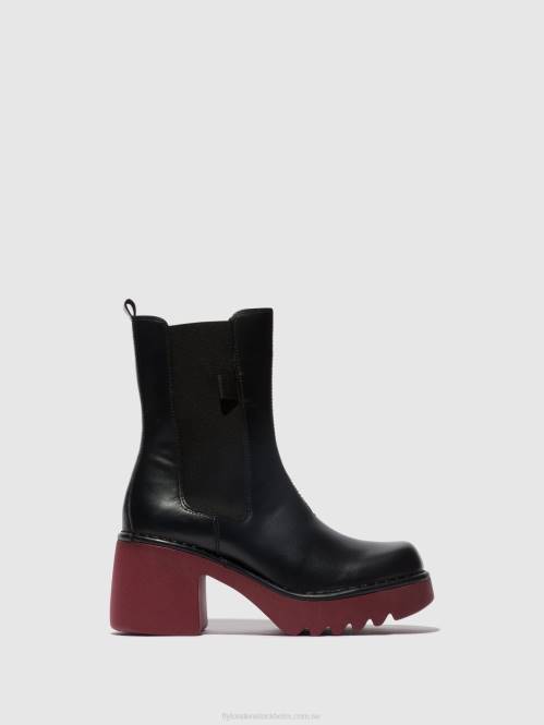 chelsea ankelboots moya25 kvinnor Fly London 2T02129 svart (vinsula)