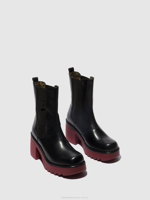 chelsea ankelboots moya25 kvinnor Fly London 2T02129 svart (vinsula)