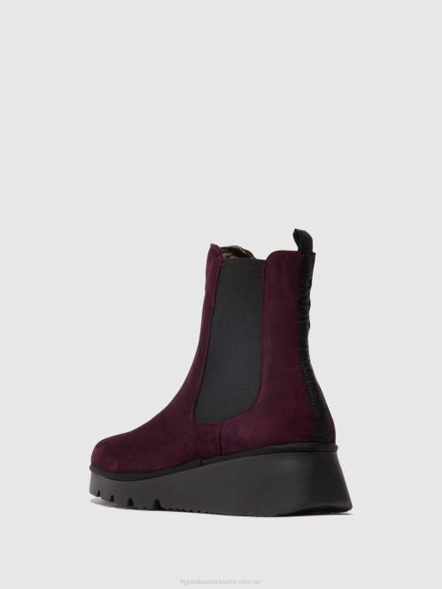 chelsea ankelboots paty405 kvinnor Fly London 2T02128 vin