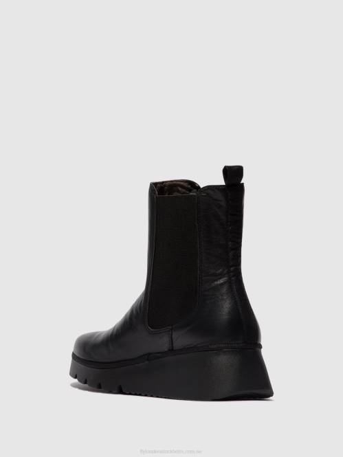 chelsea ankelboots paty405 kvinnor Fly London 2T029 svart