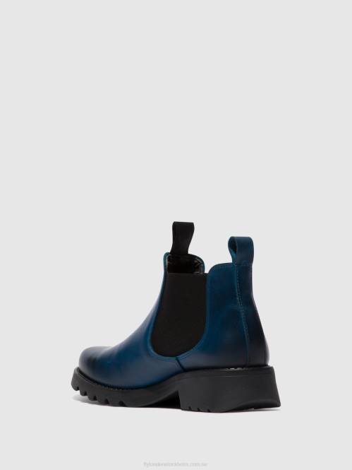 chelsea ankelboots rika894 kvinnor Fly London 2T02123 kungsblå (svart sula)