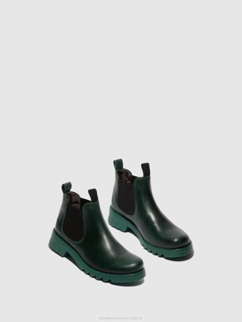 chelsea ankelboots rika894 kvinnor Fly London 2T02125 bensin (bensin sula)