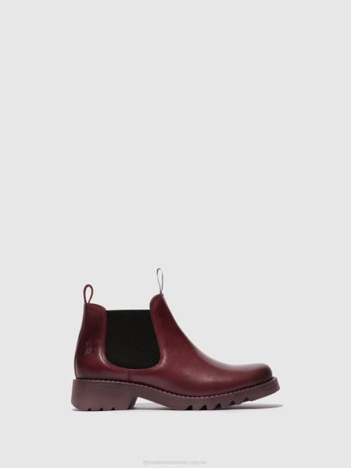chelsea ankelboots rika894 kvinnor Fly London 2T02126 lila (lila sula)