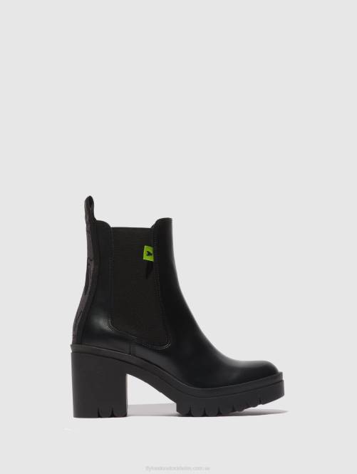 chelsea ankelboots taje883 kvinnor Fly London 2T02164 tunder svart