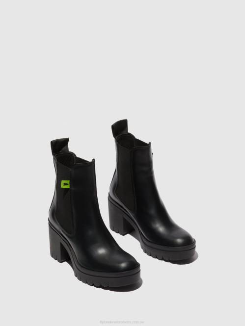 chelsea ankelboots taje883 kvinnor Fly London 2T02164 tunder svart